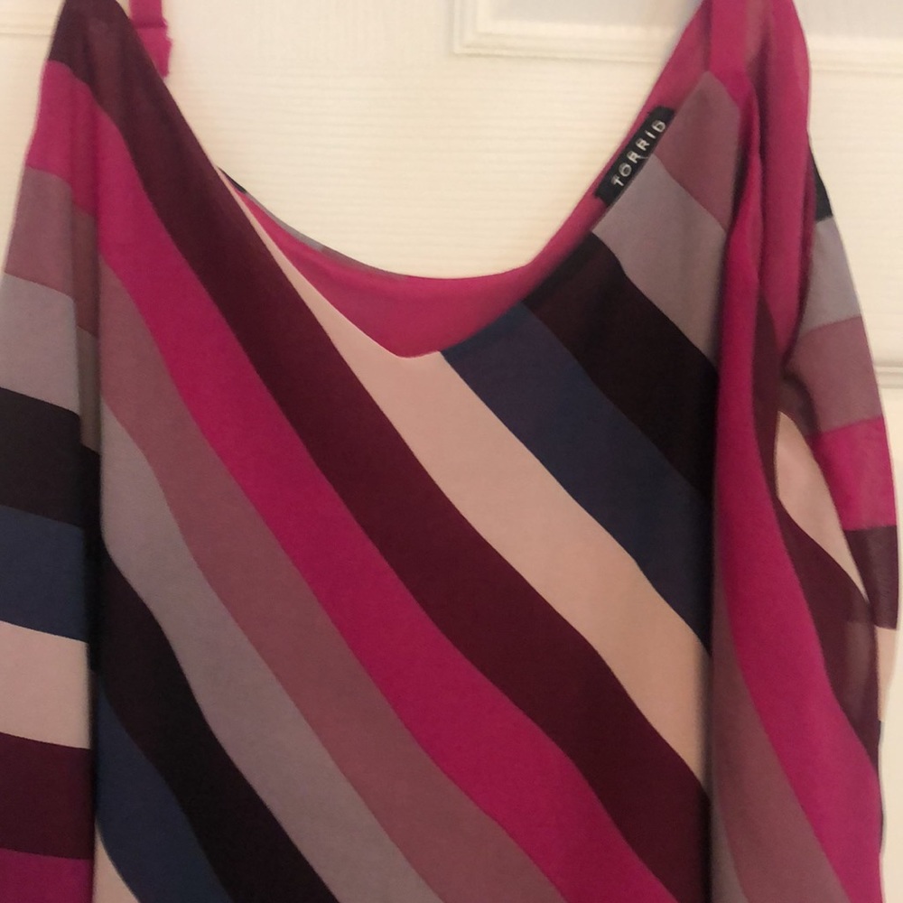 Torrid Multi Colored Stripped Cami - image 2